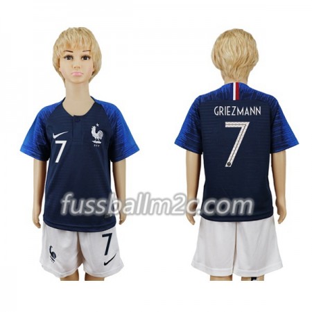 Fußballtrikots Frankreich Griezmann 7 Kinder Heim Trikotsatz WM 2018